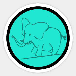 Elephant Lover Sticker